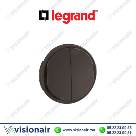 Enjoliveur double Legrand Céliane Noir CN2001 Casablanca Maroc