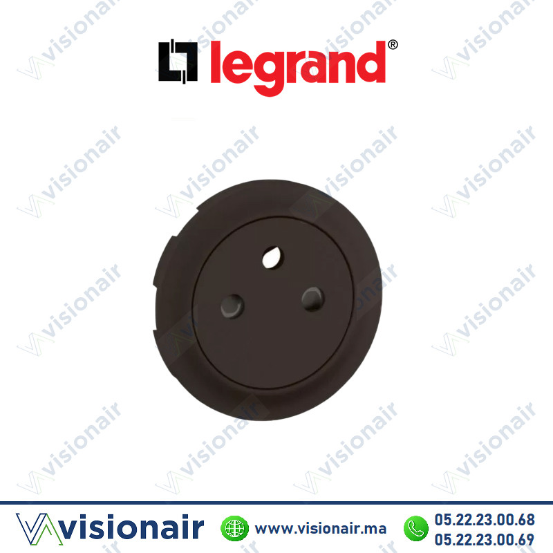 Enjoliveur 2P+T Legrand Céliane Noir CN0111 Casablanca Maroc