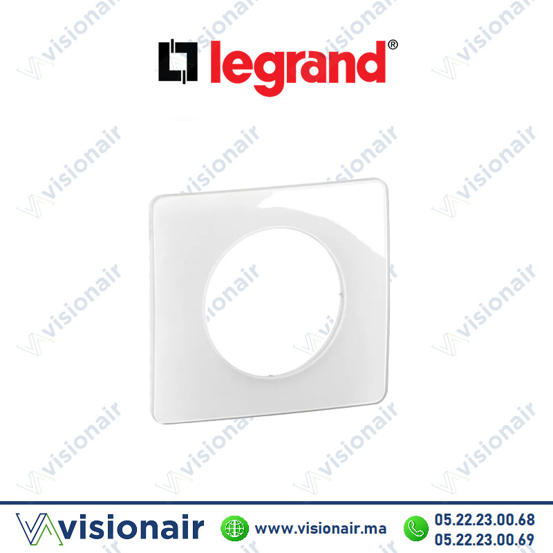 Plaque Legrand Céliane Blanc Emaillé 1 poste CP0001 Casablanca Maroc