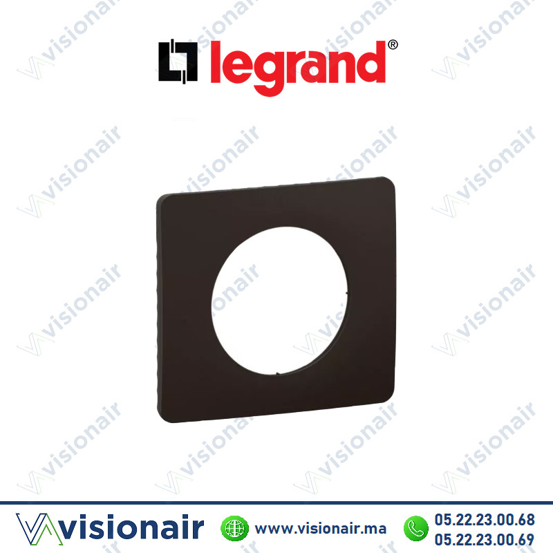 Plaque Legrand Céliane Noir mat 1 poste CP0101 Casablanca Maroc