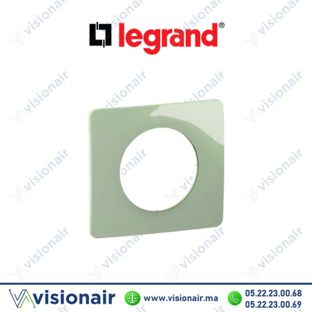Plaque Legrand Céliane Vert Céladon 1 poste CP0501 Casablanca Maroc