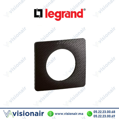 Plaque Legrand Céliane Noir Météore 1 poste CP0701 Casablanca Maroc
