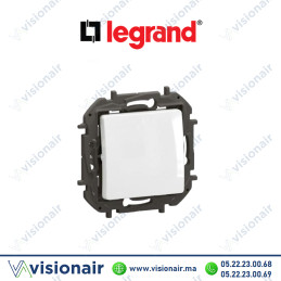 Bouton poussoir Legrand Niloe non lumineux Blanc Casablanca Maroc