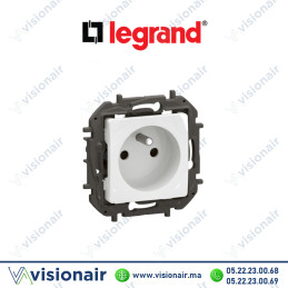 Prise 2P+T Legrand Niloe Blanc Casablanca Maroc