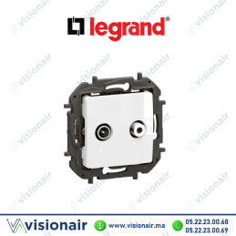 Prise TV-SAT Legrand Niloe Blanc Casablanca Maroc