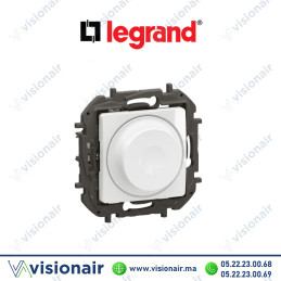 Variateur rotatif Legrand Niloe 300W - 2 fils Blanc Casablanca Maroc