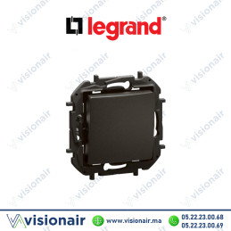 Interrupteur Legrand Niloe va et vient 10AX Noir Casablanca Maroc