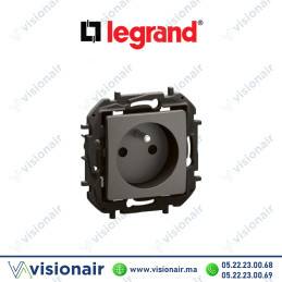 Prise 2P+T Legrand Niloe Gris Casablanca Maroc
