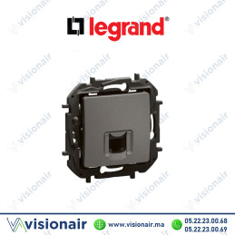 Prise téléphone RJ11 Legrand Niloe Gris Casablanca Maroc