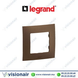 Plaque 1 poste Legrand Niloe Bronze Casablanca Maroc