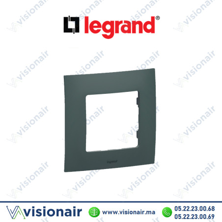 Plaque 1 poste Legrand Niloe Vert Olive Casablanca Maroc