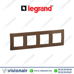 Plaque 4 postes Legrand Niloe Bronze Casablanca Maroc