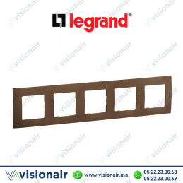 Plaque 5 postes Legrand Niloe Bronze Casablanca Maroc
