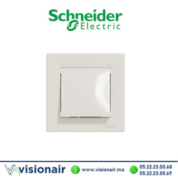 Interrupteur simple allumage Schneider Asfora crème EPH0100123 Casablanca Maroc
