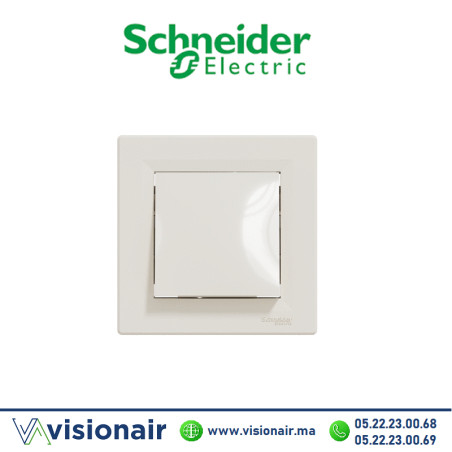 Interrupteur simple allumage Schneider Asfora crème EPH0100123 Casablanca Maroc