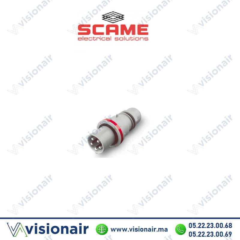 Fiche mobile SCAME 3P+N+T 63A 380-415V IP44/IP54 Casablanca Maroc