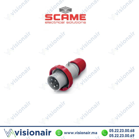 Fiche mobile SCAME 3P+N+T 16A 345-415V IP66/IP67/IP68 Casablanca Maroc