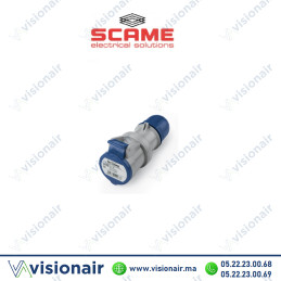 Prise mobile SCAME 2P+T 16A 200-250V IP44/IP54 Casablanca Maroc