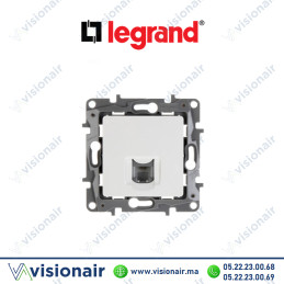 Prise RJ11 LEGRAND NILOE blanc 764569 Casablanca Maroc