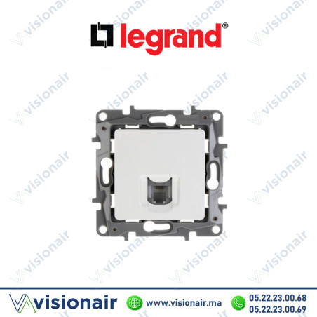 Prise RJ11 LEGRAND NILOE blanc 764569 Casablanca Maroc