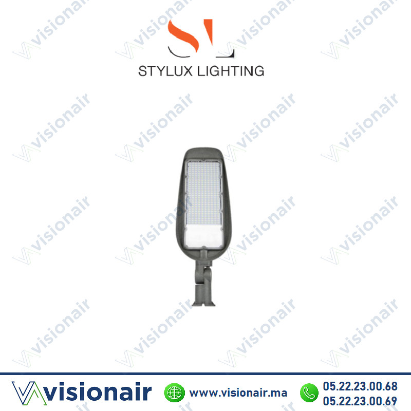 Luminaire LED STYLUX 150W 6000°K éclairage publique Casablanca Maroc