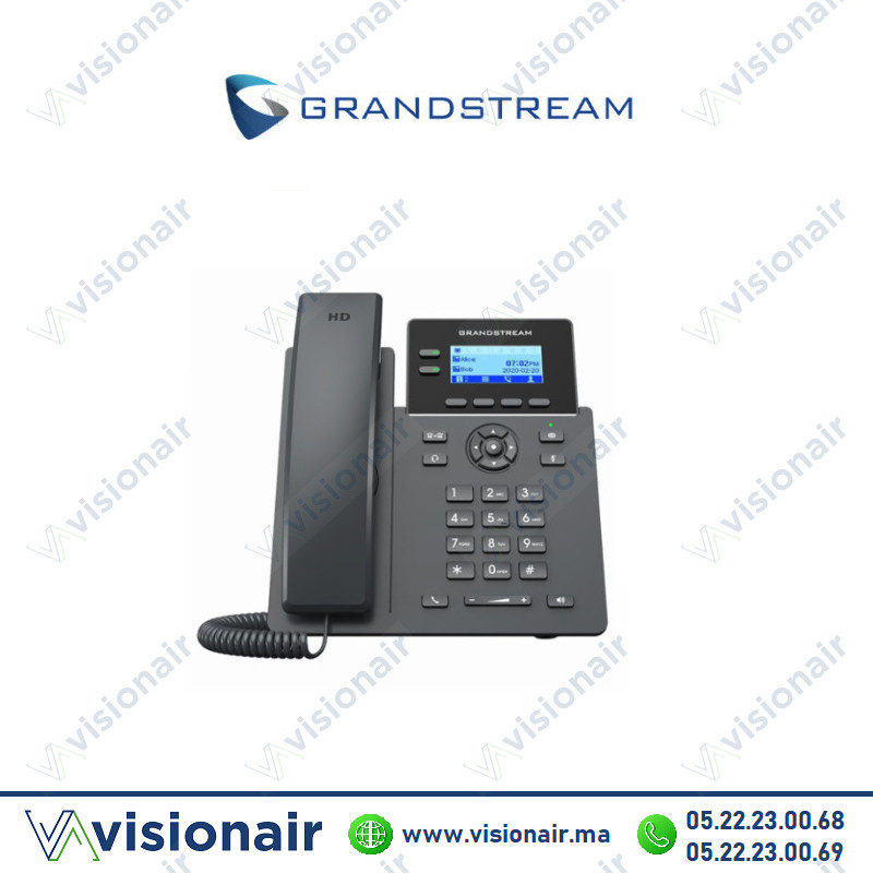 Grandstream téléphone IP 2 Lignes GRP2602/P/G/W POE GRP2602P Casablanca Maroc