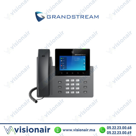 Grandstream téléphone IP Android LCD 7" 16 Lignes POE GXV3450 Casablanca Maroc