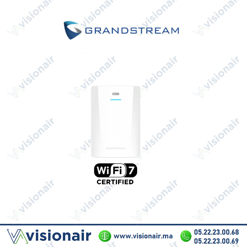 Point d'accès mural Grandstream double bande WI-Fi 7 GWN7670WM Casablanca Maroc