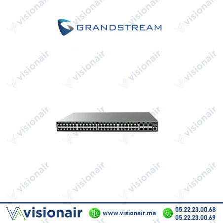 Switch Grandstream 48 ports POE 740W Gigabit GWN7816P Casablanca Maroc