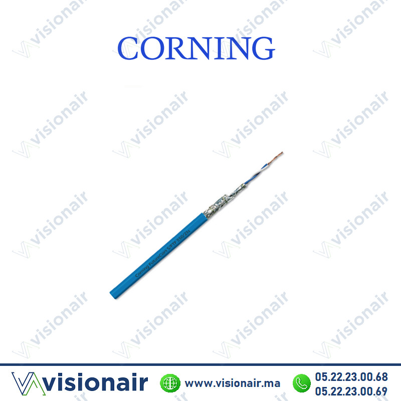 Câble informatique catégorie 6A Corning S/FTP 1000ML Casablanca Maroc