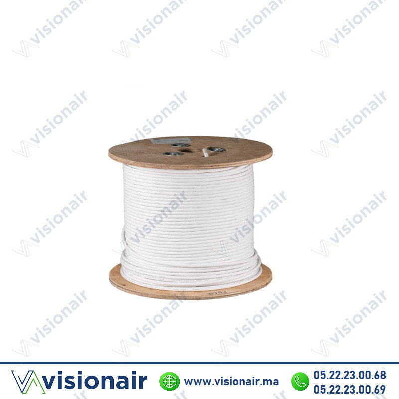 Câble coaxial satellite digital Blanc Casablanca Maroc