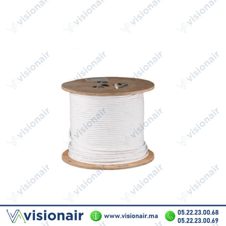 Câble coaxial satellite digital Blanc Casablanca Maroc