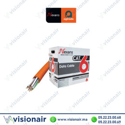 Câble informatique CAT6 NEXANS U/UTP LSZH AWG23 bobine 305ml Casablanca Maroc