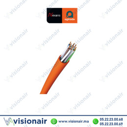 Câble réseau catégorie 6A Aginode Nexans F/FTP LSZH AWG23 touret 500ml Casablanca Maroc