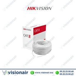Câble informatique catégorie 6 HIKVISION UTP 305ml DS-1LN6U-W/CCA Casablanca Maroc