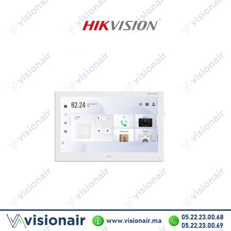 Moniteur vidéophone HIKVISION écran TFT 10.1" Android DS-KH9510-WTE1 Casablanca Maroc