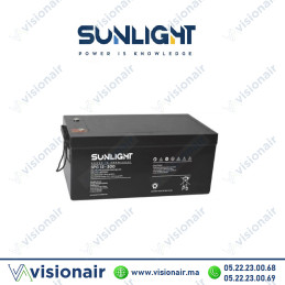 Batterie solaire SUNLIGHT 12V 300AH SPG GEL Casablanca Maroc