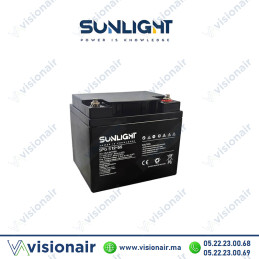 Batterie solaire SUNLIGHT 12V 55AH SPG GEL Casablanca Maroc