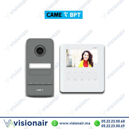 KIT vidéophone BPT LHS + 1 moniteur PLX blanc Casablanca Maroc
