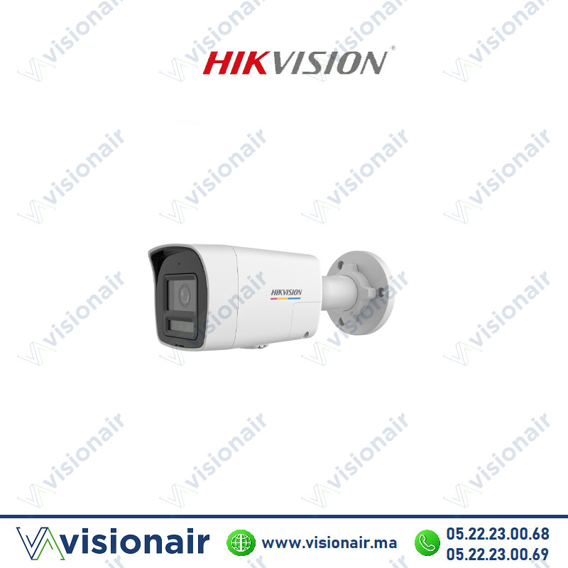 Caméra IP HIKVISION bullet fixe hybride intelligente ColorVu 6 MP DS-2CD1067G2H-LIUF/S Casablanca Maroc