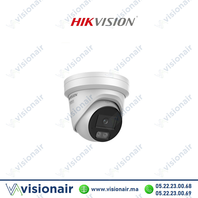 Caméra IP HIKVISION Turret fixe Acusense Smart Hybrid Light 12 Mp DS-2CD23123G2-LI2UY Casablanca Maroc
