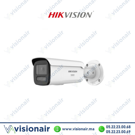 Caméra Hikvision IP Bullet fixe hybride intelligente Acusense 12MP DS-2CD2T123G2-4LI2UY Casablanca Maroc