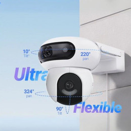 Caméra Wi-Fi EZVIZ motorisée 360° 4MP+4MP CS-H90-R100-8H44W Casablanca Maroc