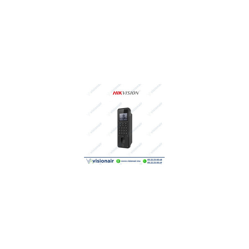 Pointeuse contrôle d'accès HIKVISION DS-K1T808MFWX | VISIONAIR Maroc
