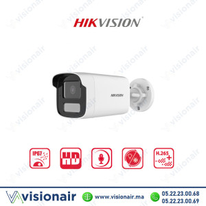 Caméra Hikvision IP Bullet 6MP Smart hybride Audio IR50m DS-2CD1T63G2-LIU Casablanca Maroc
