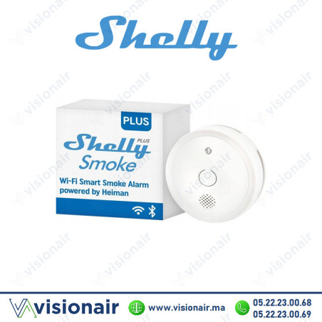 Détecteur de fumée Shelly Plus SHELLY-PLUSSMOKE Casablanca Maroc