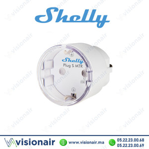 Prise connecté SHELLY Plug S MTR Gen3 2500W Casablanca Maroc