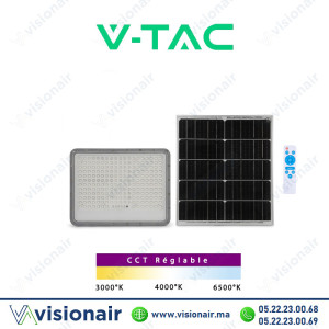 Projecteur LED Solaire V-TAC 300W CCT SKU98442 Casablanca Maroc
