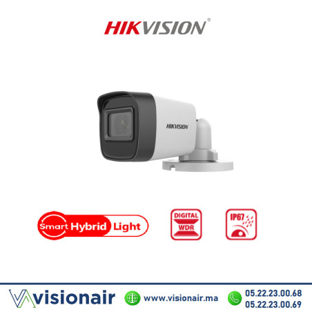 Caméra HIKVISION Bullet Fixe 2MP Smart Hybrid DS-2CE16D0T-EXIF