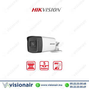 Caméra HIKVISION Bullet 5MP Turbo HD DS-2CE17H0T-IT5F Casablanca Maroc